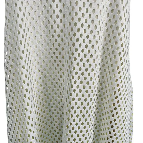 GSTQ XS White Neon Sole Mesh Maxi Dress Halter Long Resort Beach Cover Up NWT - Picture 9 of 14